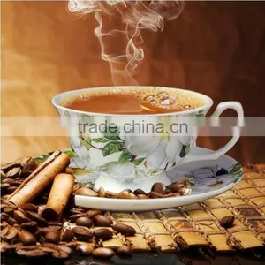 Cheap Customized Coffee Tea Porcelain Ceramic Cups Saucers Set thumbnail-1