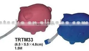 Plastic Piggy Shape 1.5m Tape Measure thumbnail-1