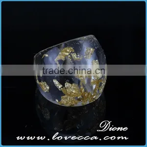 Cute Multicolor Pressed FlowerJewelry Resin Ring thumbnail-1