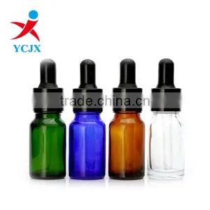 10ml/20ml/30ML ROUND GLASS BOTTLE WITH DROPPER LIDS thumbnail-1