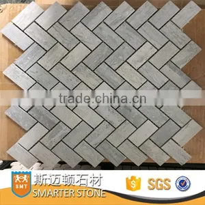 Carrara White Marble Hexagon Marble Mosaic Tile on Mesh thumbnail-2