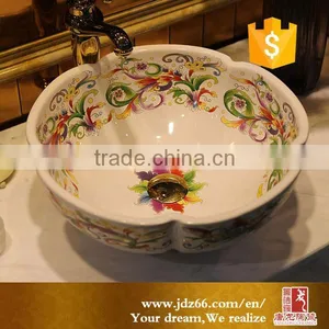 Modern Bathroom Art Basin Ceramic Counter Top Wash Basin thumbnail-4