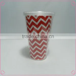 Wholesale Fashion Customized Coco Cola Cup With Straw for Plastic Cup thumbnail-3