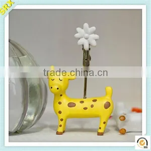 Hot Sale Yellow Deer Memo Clip Holder Custom Memo Pad Holder Plastic Clip thumbnail-1