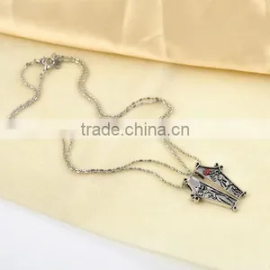 Cheap 2016 New The Nightmare Before Christmas Jack Lisa Couple Pendant Necklace Jewelry Gift thumbnail-5