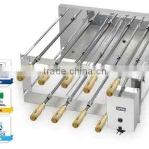 BBQ Brazil Rotating Grill in Stainless Steel (Double Version) - CRID 9 Skewers Arke thumbnail-4