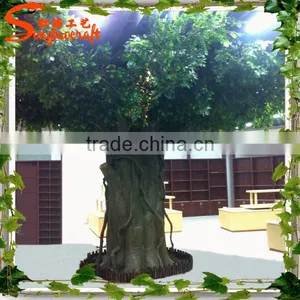 2015 Wholesale Indoor Cheap Artificial Banyan Tree Fake Plastic Plants Artificial Tree Trunk Decorative Metal Ficus Trees thumbnail-1