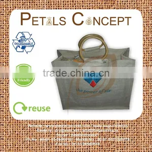 Jute Six Bottle Wine Bag thumbnail-1