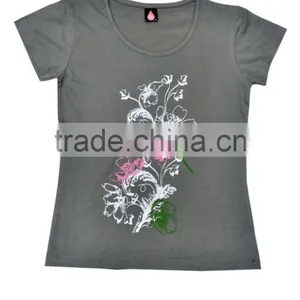 Organic Cotton Knitted Girls t Shirt_100% Organic Cotton Comfortable Baby T-shirt and Organic Printed thumbnail-3