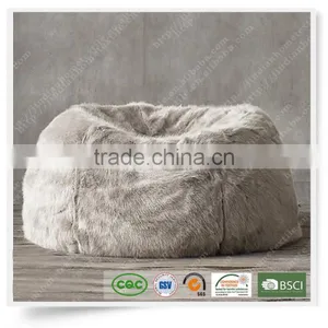 Faux Fur Chair Big Sofa Bed Adult Bean Bag 1 Chair Lounger thumbnail-1