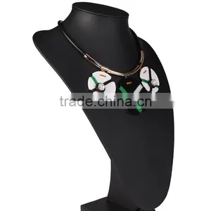 Fashion Big Brand Women Arcylic Pendant Costume Necklace thumbnail-4