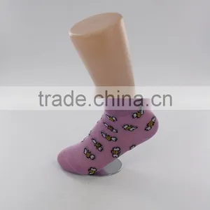 Summer Season Thin Mercerized Cotton Yarn Ankle Sneaker Socks Girl thumbnail-1