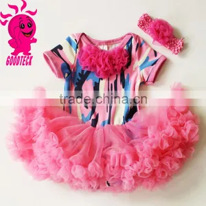 Wholesale Baby Girls Clothes Short Sleeve Camouflage Dress thumbnail-6
