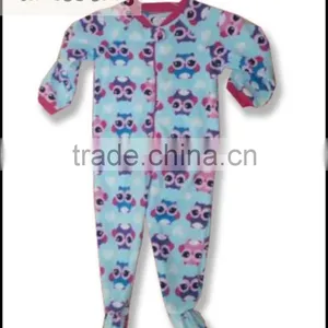 TinaLuLing Brand Baby Leopard Polar Fleece Pajamas Children Footless Pajama thumbnail-4