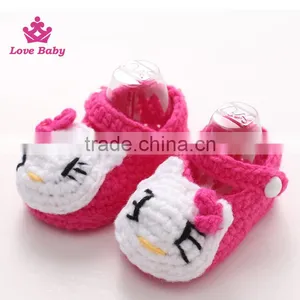 Latest Desigh Cute Baby Adult Hand Crochet Wool Shoes LBS20151223-20 thumbnail-2
