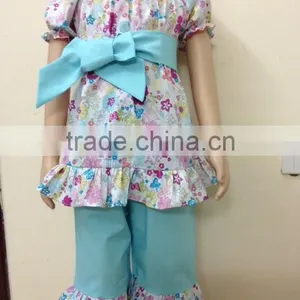 Wholesale Floral Peasant Dress Pant Set for Infant Toddler Girls thumbnail-1
