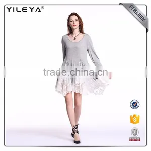 Short Crochet Hem Design 2017 Fashion Dress Womens Girl Summer thumbnail-3