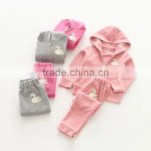 Wholesale New Style Velvet Girls Casual Kids Clothing Set thumbnail-1