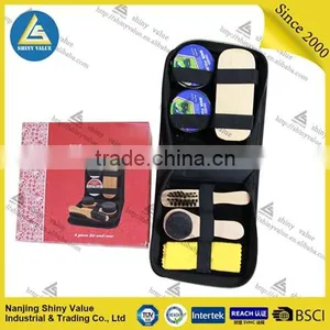 Complete Polyester Bag Shoe Polish Kit With Sponge Brush and Cleaning Cloth thumbnail-1