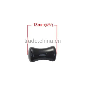 5mm Acrylic Ear Stretcher Expander Bobbin Black Custom Ear Expander thumbnail-2