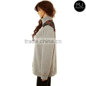 Wholesale New Design Women Quarter Zip Fleece Shep Shirt thumbnail-2