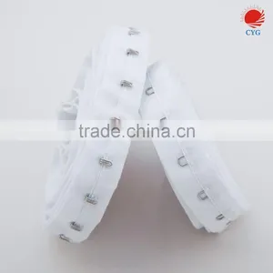Customized Size Hook and Eye Tape, Hook and Eyes White Satin Ribbon Tape for Sewing Projuct thumbnail-1