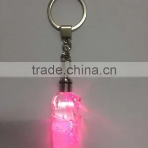 Crystal Singapore Merlion Model With LED Keychain For Souvenirs Gifts KJJ-01 thumbnail-1