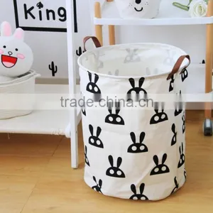 Children Storage Bag Laundry Organizer Bag Leather Handles for Kids Dirty Clothes thumbnail-3