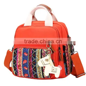 Wholesale Red Color Women's Backpack With Zipper thumbnail-1