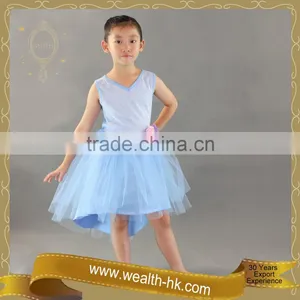 Layer Tulle Short Front and Long Back Flower Girl Dresses thumbnail-1