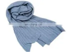 CASHMERE PASHMINA WOOL KNITTED SHAWLS & SCARFS thumbnail-2