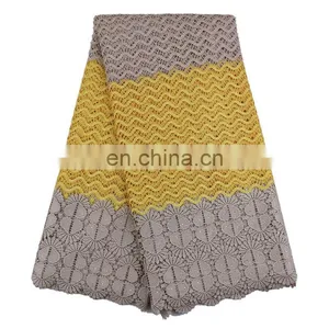 New Arrival African Lace Fabrics High Quality Cord Guipure Lace Fabric Women Nigerian Water Soluble Lace Fabric With Beads thumbnail-3