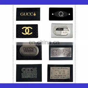 High Quality Custom Leather Jeans Metal Patch thumbnail-1