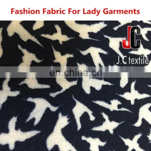 Wholesale High Quality Raw Polyester Fabric Slip Soft Dyed Moss Crepe Knit Fabric thumbnail-4