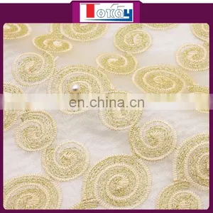 2015 Latest Embroidered Silk Organza Fabric thumbnail-1