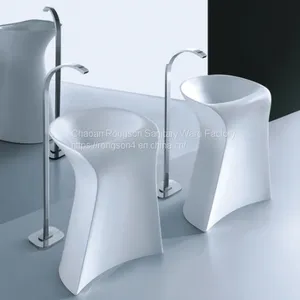Ceramic Pedestal Wash Basin Sink Singapore thumbnail-3