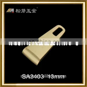 Custom Zinc Alloy Metal Puller For Garment, Gold Plated Clothing Metal Puller Hardware thumbnail-1