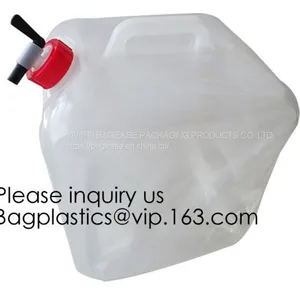Portable Portable Collapsible Hiking Water Container Foldable Water Bag 5 Liters,5L BPA Free Collapsible Water Bottle Fo thumbnail-1