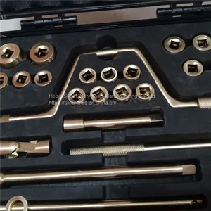 Non Sparking Hand Tools Aluminum Bronze Alloy 1/2 Inch Driver Socket Set thumbnail-3