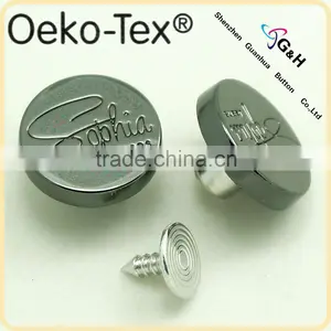 Hang Plating Gun Metal Jeans Tack Buttons thumbnail-1