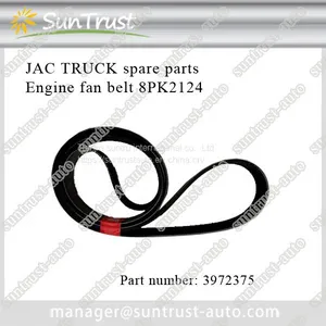 JAC Truck Spare Parts, Engine Fan Belt,3972375 thumbnail-1