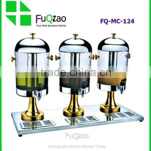 Wholesale Stainless Steel 3 Tanks Hotel Juice Dispensers , Water Tea Dispensers , Coffee Milk Dispensers Most Popular thumbnail-1
