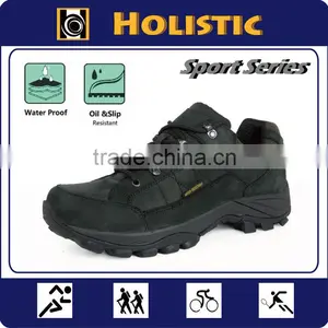 High Quality Low Cut Full-Grain Waterproof Nubuck Leather Mountain Hiking Shoe thumbnail-1