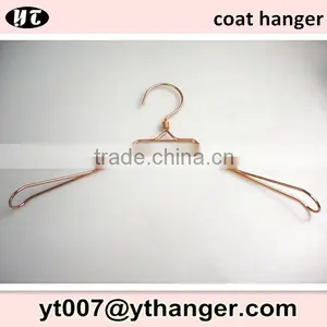 Rose Gold Copper Double Metal Coat Hanger for Boutique Display thumbnail-3