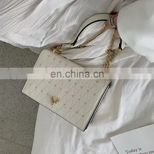 2021 Wholesale Rivets Handbags, Young Lady Purses Popular Shoulder Chain Bags For Women/ thumbnail-2