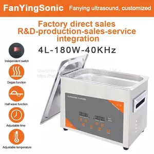FanYingSonic 4L 180W Ultrasonic Cleaner With Heater Timer Wash Watches Glasses Makeup Brush Jewelry Ring Ultrasound Sonic thumbnail-3