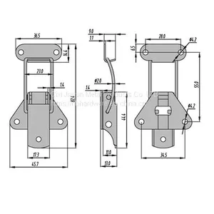 Cabinet Toggle Latch Lock, Toggle Catch,machine Catch Lock Stainless Steel Durable Toggle Latch thumbnail-4