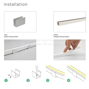 Hot Selling Neon LED Lights Flexible Soft Strip 10*23MM WS2811 Neon Tube RGB Pixel Light Silicone Neon Flex Strip Light thumbnail-5
