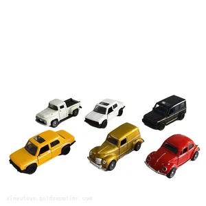 1:43 Scale 4 Inches Diecast Toys Vehicle 6 Models of Pull-back Die Cast Metal Vintage Cars thumbnail-4
