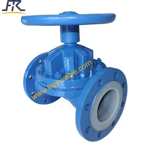 Hand Wheel Operated PTFE  Lined Diaphragm Valve thumbnail-2
